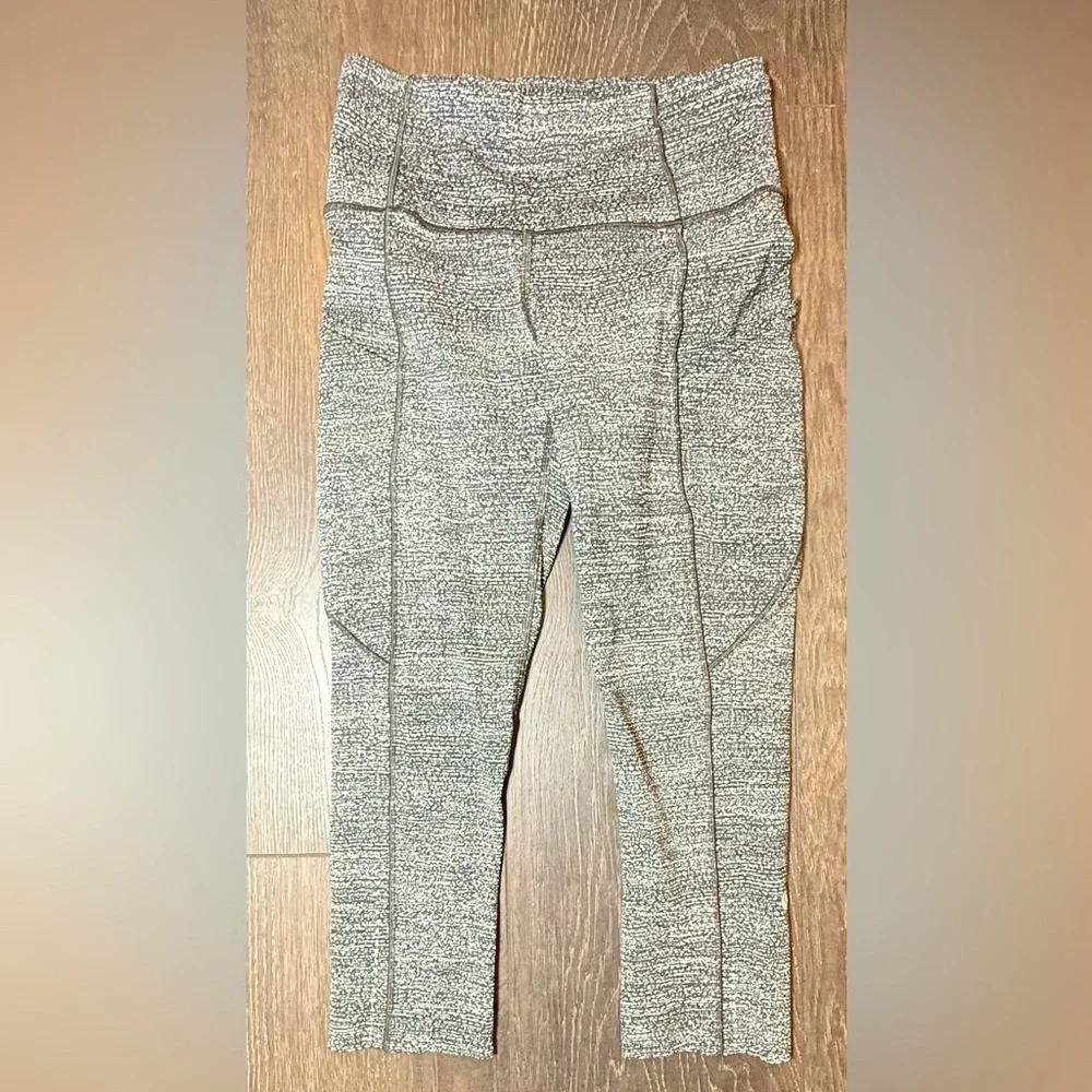 Lululemon Athletica Gray Leggings High-Waisted Stretchy